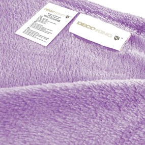 Coperta in microfibra viola, 160 x 210 cm Mic - DecoKing