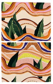 Set di 2 tovagliette in cotone Paesaggio astratto - Butter Kings