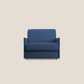 Evans poltrona letto in morbido tessuto impermeabile T02 blu
