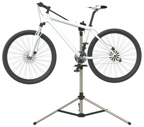 Supporto Per Riparazione Bici Regolabile 120-165 Cm Alluminio /