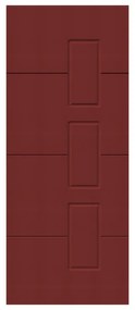 Pannello per porta d'ingresso P190 pellicolato pvc rosso L 92  x H 210.5 cm, Sp 6 mm apertura destra