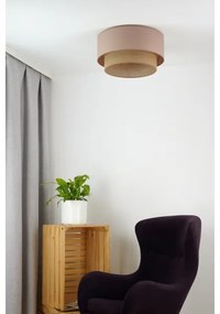 Duolla - Plafoniera BOHO 1xE27/15W/230V diametro 45 cm beige/marrone