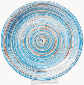 Set di 6 piatti piani fatti a mano Swirl