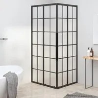 Cabina Doccia ESG Smerigliato 80x70x180 cm Nera 151860