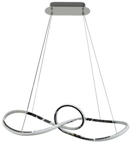 Lampadario LED a sospensione con filo MARCO LED/42W/230V cromo lucido