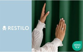 Tenda parzialmente oscurante verde scuro 140x250 cm Carli Tie – Restilo