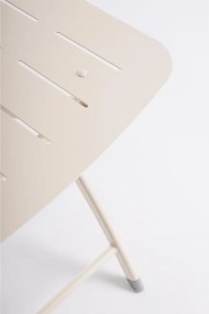 Set da pranzo da giardino beige in acciaio per 2 persone Yvonne – Bizzotto