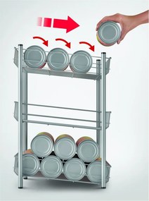 Organizzatore da cucina a 3 livelli - Metaltex