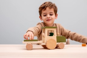 Trixie Trattore in legno con pianale