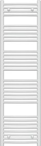 Novaservis - Scaldasalviette a scala da bagno 648W/230V 160x45 cm bianco, profilo arrotondato