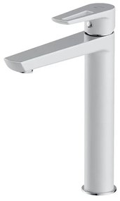 Cersanit S951-355 - Rubinetto del lavandino MILLE 27 cm bianco + scarico