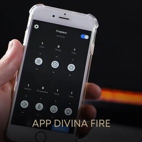 Camino elettrico a Vapore Acqueo 3D APP bruciatore inserto da incasso L 100 VAPOR100