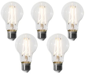 Set di 5 E27 dimbare LED lamp A60 6W 500 lm 2200K
