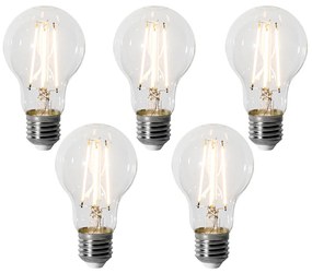 Set di 5 Lampadine LED dimmerabili E27 A60 6W 700 lm 2200K