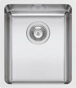 Lavello sottotop 1 vasca in inox argento PYRAMIS Lume L 40 x L 34 cm