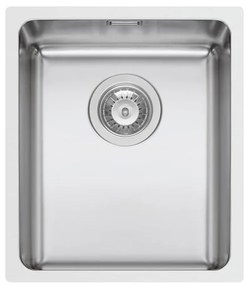 Lavello sottotop 1 vasca PYRAMIS Lume inox L 40 x L 34 cm argento