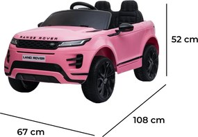 Macchina Elettrica per Bambini Licenza Land Rover Evoque 12V con Telecomando Rosa...