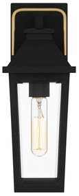 Quoizel QZ-BUCKLEY-S-MBK - Applique da esterno S BUCKLEY 1xE27/40W/230V IP44