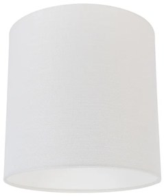 Paralume in tessuto bianco 25/25/25