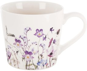 Tazza bianca/viola in porcellana 430 ml Louka – Orion