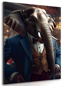 Quadro su tela – Gangster animale elefante