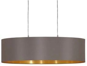 Eglo 55271 - Lampadario a sospensione con filo MASERLO 2xE27/60W/230V marrone
