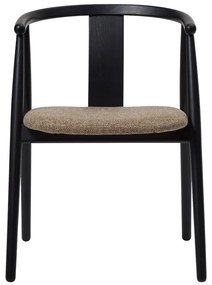 Sedia da pranzo nera e beige Relate - Unique Furniture