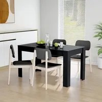 Tavolo da Pranzo Nero 140x74,5x76 cm in Truciolato 804203