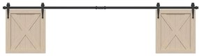 Kit Anta Scorrevole Armadio İn Acciaio Al Carbonio 113 Cm /