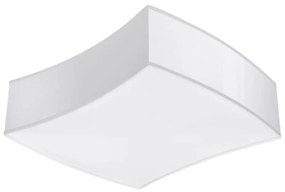 Sollux SL.1054 - Plafoniera SQUARE 2xE27/60W/230V bianca