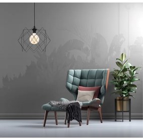 Lampadario a sospensione con filo GALL 1xE27/60W/230V nero