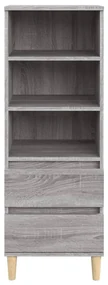Credenza grigio sonoma 40x36x110 cm in legno multistrato