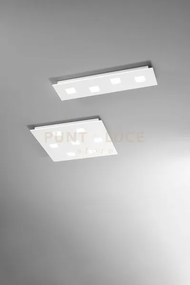 Plafoniera in metallo verniciato bianco pixel 7 luci attacco gx53 5...