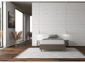 Letto Azelia Sommier L.120 P.200 con rete cappuccino