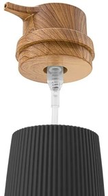 Dispenser per sapone liquido Nero dettagli effetto legno Blob