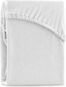 Lenzuolo con angoli bianco in terry 240x220 cm Ruby – Restilo