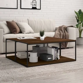 Mensole parete 4pz rovere marrone 100x50x1,5 legno multistrato
