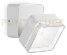 Lampada da parete 6 luci omega ap square bianco 4000k