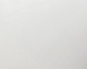 Tavolo CINQUALE in legno, finitura bianco frassinato con gambe in metallo antracite, allungabile 160×90 cm – 240×90 cm