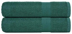 Asciugamani Da Bagno 2 Pz Verde 100x150cm 360g/m² 100% Cotone /