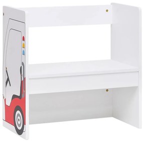 Set tavolo e sedia per bambini 3 pz design auto polizia in mdf