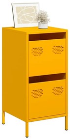 Credenza Giallo Senape 35x39x73,5 Cm Acciaio Laminato A Freddo /