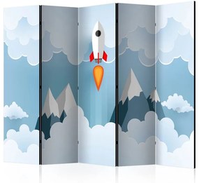 Paravento Rocket in the Clouds II [Room Dividers]