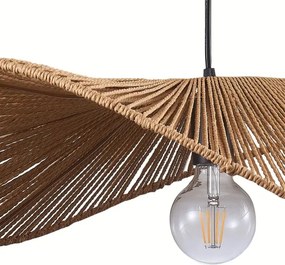 Lampadario a sospensione con filo CAPRI 1xE27/20W/230V diametro 60 cm bambù