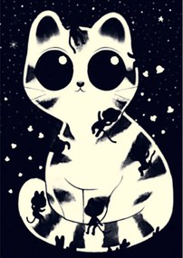 Puzzle - gatto amichevole - 50 pezzi