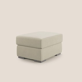 Sun pouf apribile contenitore in microfibra smacchiabile T11 panna