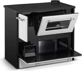 Cucina A Legna Stufa 9 Kw Bianca Beatrice L87xP51xH79 Ecodesign