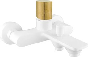 Mexen Royo One batteria da vasca, bianca/oro - 72231-25