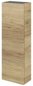 Pensile bagno Neo rovere in vetro SENSEA, 1 anta apertura da destra P 17 x L 30 x H 90 cm