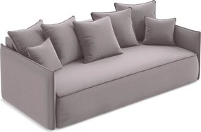 Divano lavanda allungabile/con contenitore con rivestimento in velluto 225 cm Hula – Makamii